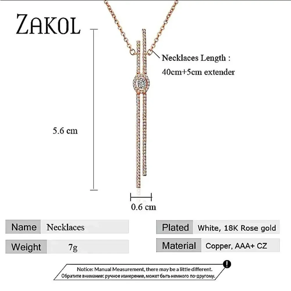 Steroids Silver Cubic Zircon Necklace Minimalist